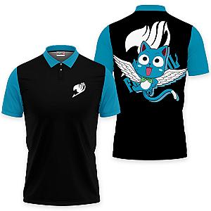 Happy Polo Shirts Fairy Tail Custom Anime OT2102