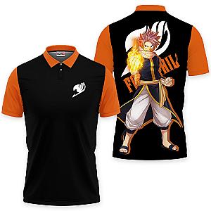 Natsu Dragneel Polo Shirts Fairy Tail Custom Anime OT2102