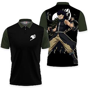 Gajeel Redfox Polo Shirts Fairy Tail Custom Anime OT2102