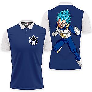 Vegeta Blue Polo Shirts Dragon Ball Custom Anime Gift Idea OT2102