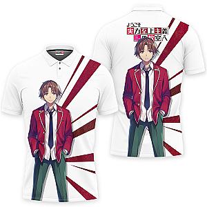 Kiyotaka Ayanokouji Polo Shirts Classroom of the Elite Custom Anime OT2102