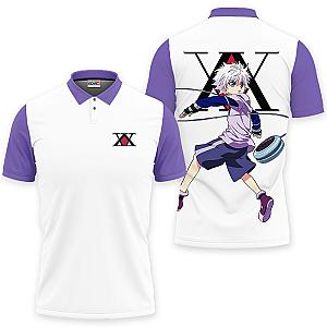 Killua Zoldyck Polo Shirts HxH Custom Anime For Fans OT2102