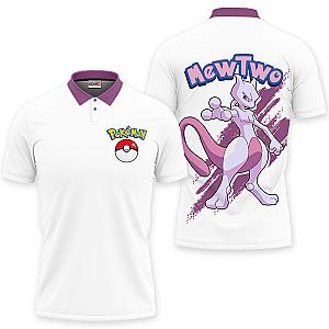 Mewtwo Polo Shirts Pokemon Custom Anime For Fans OT2102