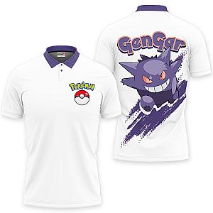 Gengar Polo Shirts Pokemon Custom Anime For Fans OT2102