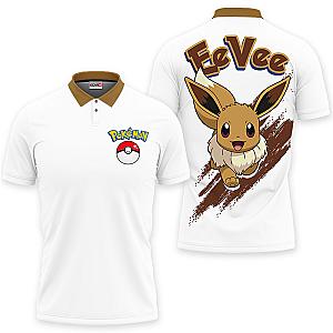 Eevee Polo Shirts Pokemon Custom Anime For Fans OT2102