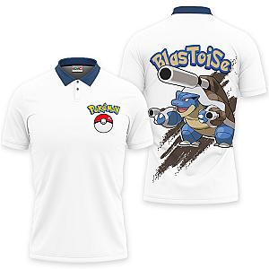 Blastoise Polo Shirts Pokemon Custom Anime For Fans OT2102