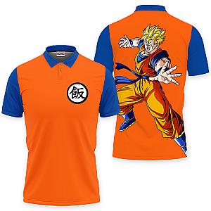 Gohan Super Saiyan Polo Shirts Dragon Ball Custom Anime OT2102