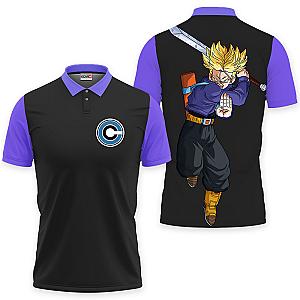 Trunks Super Saiyan Polo Shirts Dragon Ball Custom Anime OT2102