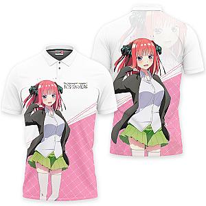 Nino Nakano Polo Shirts The Quintessential Quintuplets Custom Anime OT2102