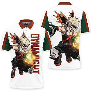 Katsuki Bakugo Polo Shirts My Hero Academia Custom Anime OT2102