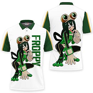 Tsuyu Asui Polo Shirts My Hero Academia Custom Anime OT2102