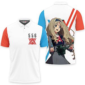 Kokoro Code 556 Polo Shirts Darling In The Franxx Custom Anime OT2102