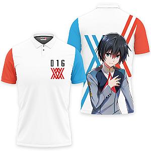 Hiro Code 016 Polo Shirts Darling In The Franxx Custom Anime OT2102