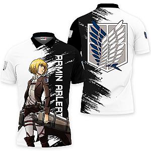 Armin Arlert Polo Shirts Attack On Titan Custom Anime OT2102