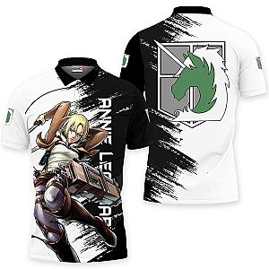 Annie Leonhart Polo Shirts Attack On Titan Custom Anime OT2102