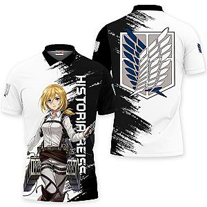 Historia Reiss Polo Shirts Attack On Titan Custom Anime OT2102