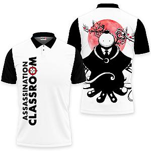 Koro-sensei Polo Shirts Assassination Classroom Custom Anime Merch Japan Syle OT2102