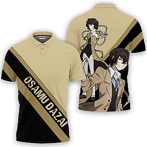 Osamu Dazai Polo Shirts Bungo Stray Dogs Custom Anime Merch OT2102