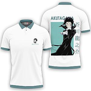 Ryuunosuke Akutagawa Polo Shirts Bungo Stray Dogs Custom Anime Merch OT2102