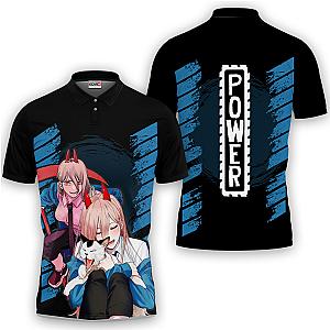 Power Polo Shirts Chainsaw Man Custom Anime OT2102