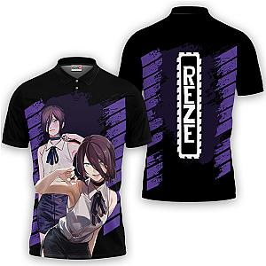 Reze Polo Shirts Chainsaw Man Custom Anime OT2102