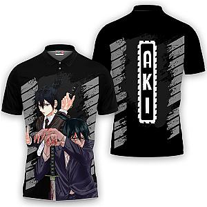 Aki Hayakawa Polo Shirts Chainsaw Man Custom Anime OT2102