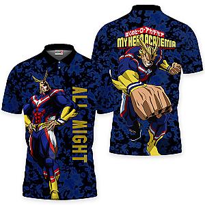 All Might Polo Shirts My Hero Academia Custom Anime Perfect Gift OT2102