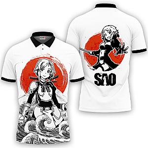 Rika Shinozaki Polo Shirts Sword Art Online Custom Anime OT2102