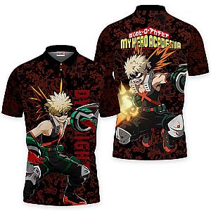 Katsuki Bakugo Polo Shirts My Hero Academia Custom Anime Perfect Gift Idea OT2102