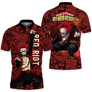 Eijiro Kirishima Polo Shirts My Hero Academia Custom Anime OT2102