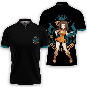 Diane Polo Shirts Seven Deadly Sins Custom Anime OT2102