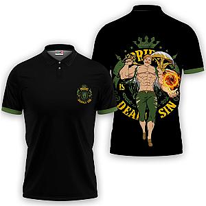 Escanor Polo Shirts Seven Deadly Sins Custom Anime OT2102