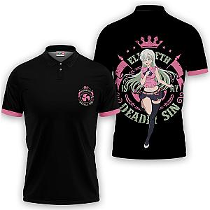 Elizabeth Liones Polo Shirts Seven Deadly Sins Custom Anime OT2102