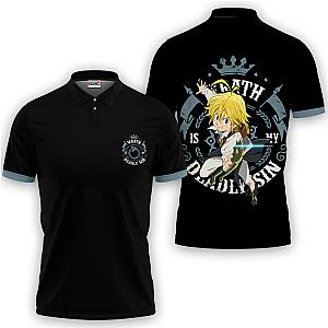 Meliodas Polo Shirts Seven Deadly Sins Custom Anime OT2102