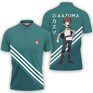 Kazuma Satou Polo Shirts KonoSuba Custom Anime OT2102