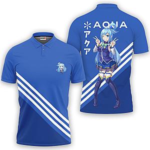 Aqua Polo Shirts KonoSuba Custom Anime OT2102