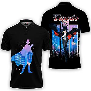 Tuxedo Mask Polo Shirts Custom Sailor Anime OT2102