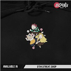 Tanjiro Inosuke Zenitsu Chibi Embroidered Hoodie / Sweatshirt