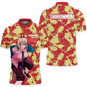 Power Polo Shirts Custom Chainsaw Man Anime OT2102