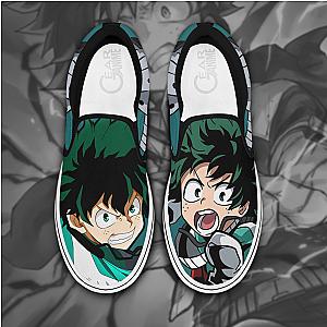 Izuku Midoriya Slip-on Shoes My Hero Academia Custom Anime Canvas Shoes OT2102