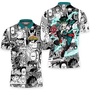 Deku Polo Shirts My Hero Academia Custom Manga Anime OT2102