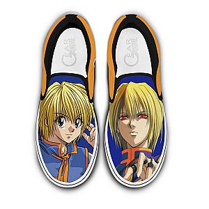 Kurapika Slip-on Shoes Custom Anime Hunter x Hunter Shoes OT2102