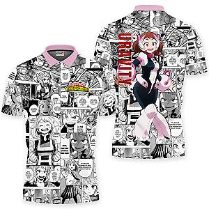 Uravity Polo Shirts My Hero Academia Custom Manga Anime OT2102