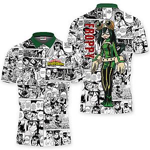 Froppy Polo Shirts My Hero Academia Custom Manga Anime OT2102