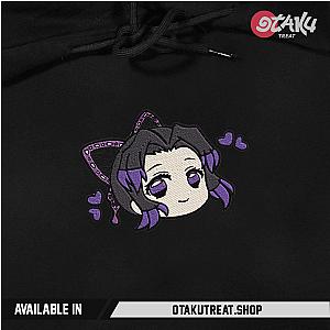 Shinobu Chibi Face Embroidered Hoodie / Sweatshirt