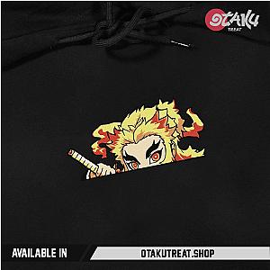 Rengoku Kyojuro Line Embroidered Hoodie / Sweatshirt