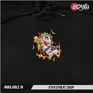 Rengoku Kyojuro Fire Embroidered Hoodie / Sweatshirt