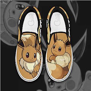 Eevee Slip-on Shoes Pokemon Custom Anime Canvas Shoes OT2102