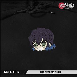 Muichiro Tokito Chibi Head Embroidered Hoodie / Sweatshirt