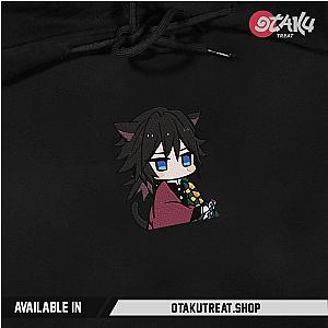 Giyuu Cat Ear Chibi Embroidered Hoodie / Sweatshirt